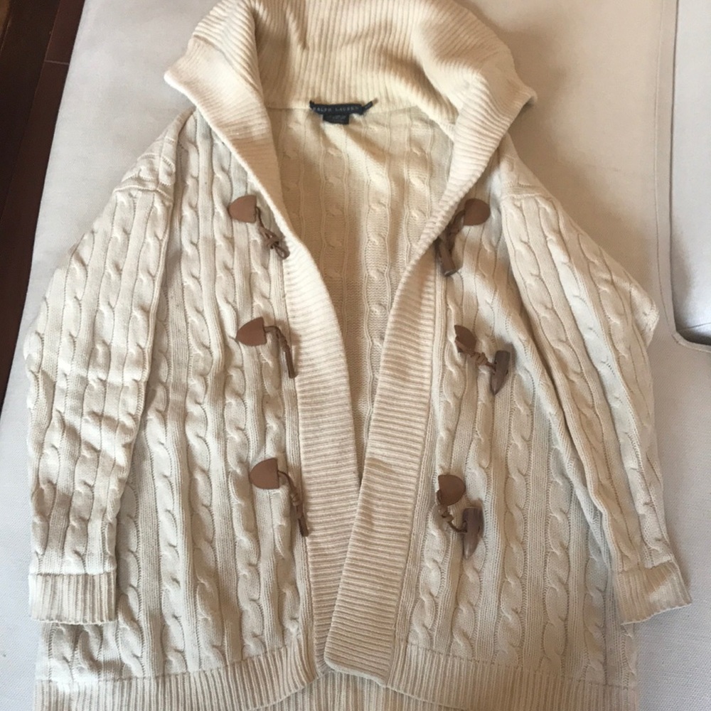 Chunky Ralph Lauren toggle button sweater